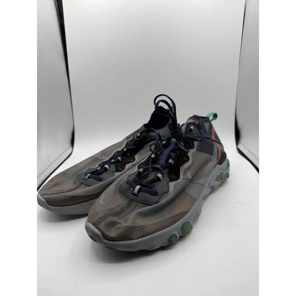 Nike React Element 87 Neptune Green AQ1090-005 Mens Size 12 Pre-Owned No Box